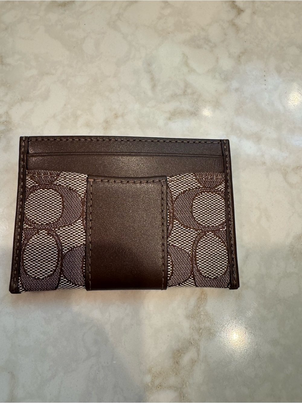 Coach Essential Card Case In Signature Jacquard - Picture 3 of 4